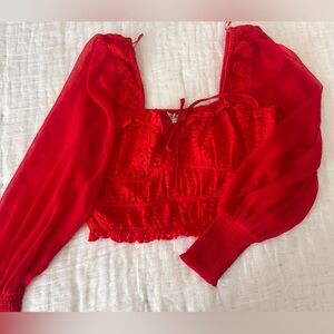 Race Lacey red long sleeve
